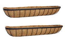 Garden Window Boxes Garden Wall Box Plant Box Trough Large 48" Ruddings Wood