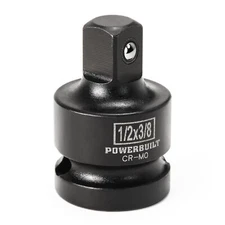 Powerbuilt 1/2 Inch Drive (F) x 3/8 Inch Drive (M) Impact Adapter - 647097