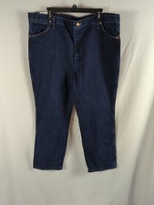 Vintage Deadstock Wrangler Jeans Cowboy Cut Slim Fit 42 X 30 Dark Wash NWT