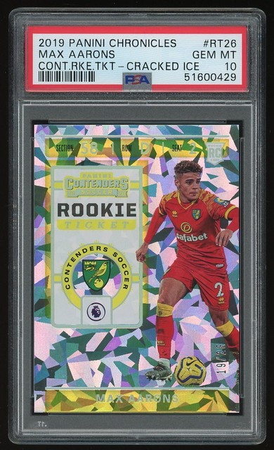 2019-20 Panini Chronicles Max Aarons Contenders Cracked Ice #/23 PSA 10 GEM MINT