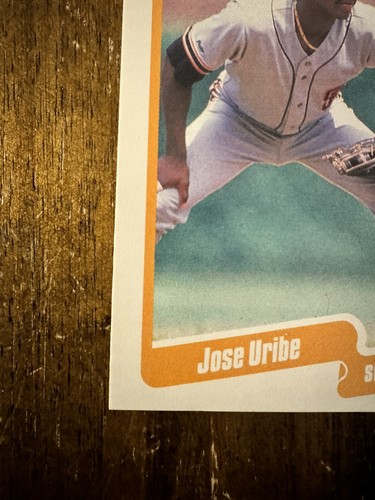 1990 Fleer Jose Uribe *RARE* DOB Error Card - Picture 5 of 10