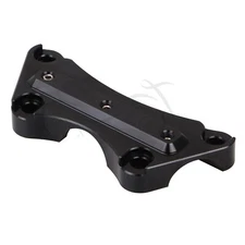 Gloss Black Handlebar Riser Top Clamp For Harley Touring Road King Glide 97-19