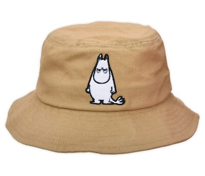 Nordic Buddies Moomin Fischerhut Buckethat beige wütender Mumintroll Patch
