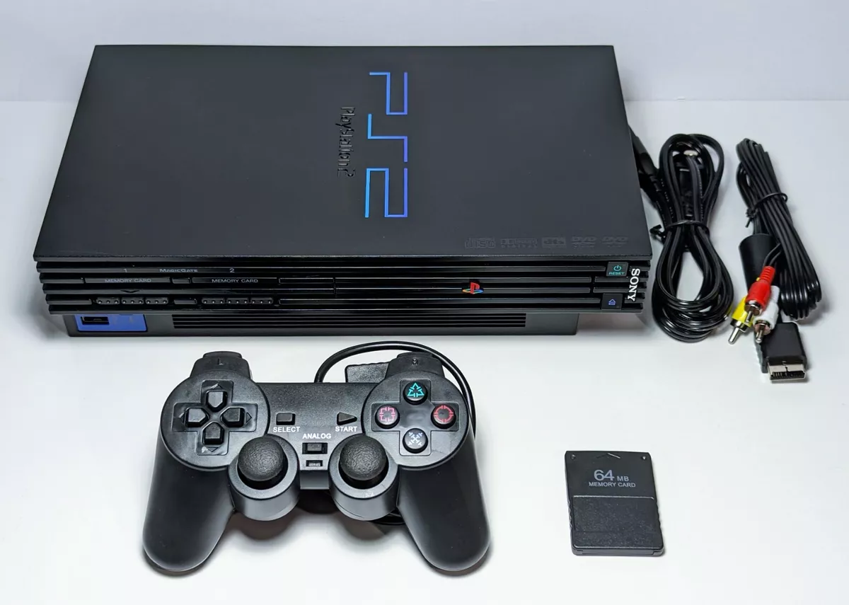 Restored Sony PlayStation 2 PS2 Slim Game Console (Refurbished)