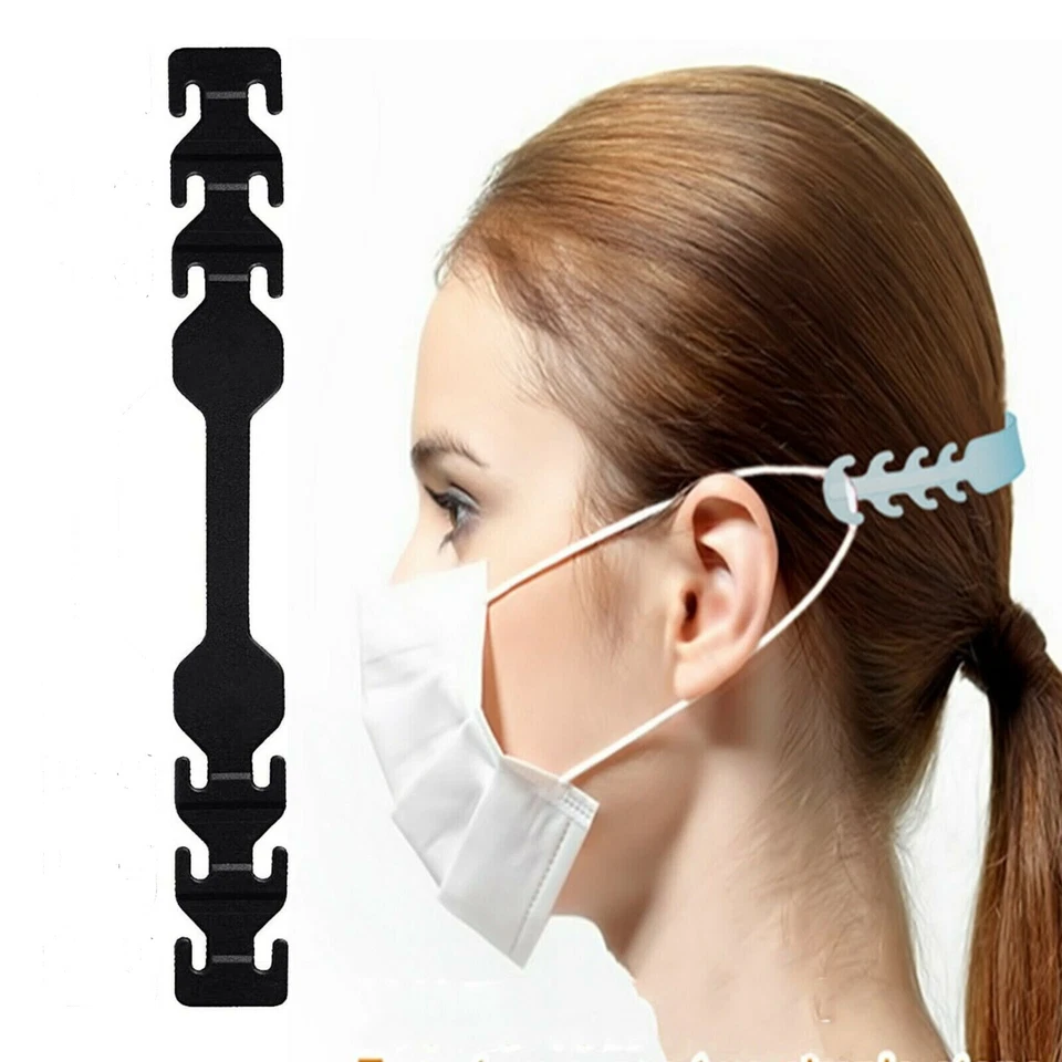21PC Adjustable Flat Lanyard Face Mask Extender Ear Saver for Mask Strap Holder  - Image 2 of 4