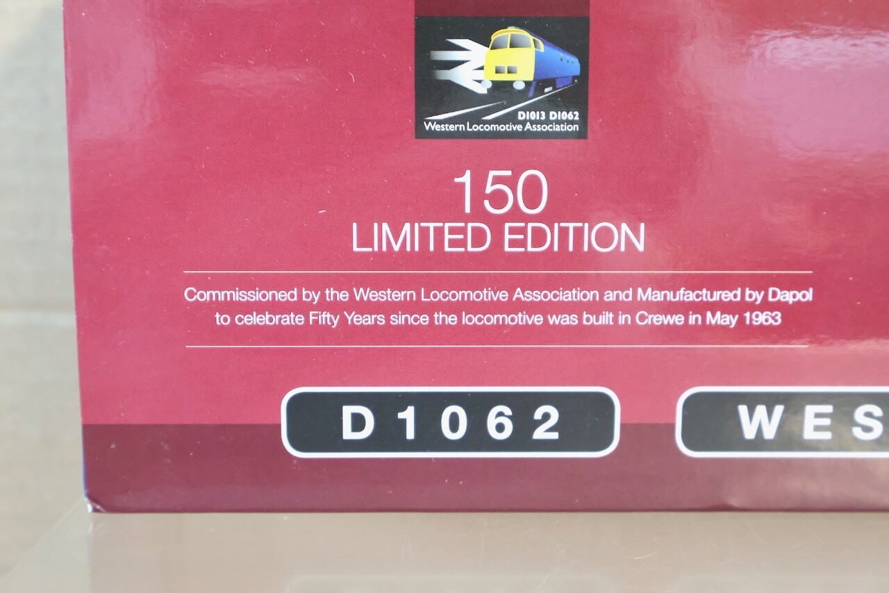 DAPOL DCC READY BR WESTERN CLASS 52 DIESEL LOCO D1062 WESTERN COURIER