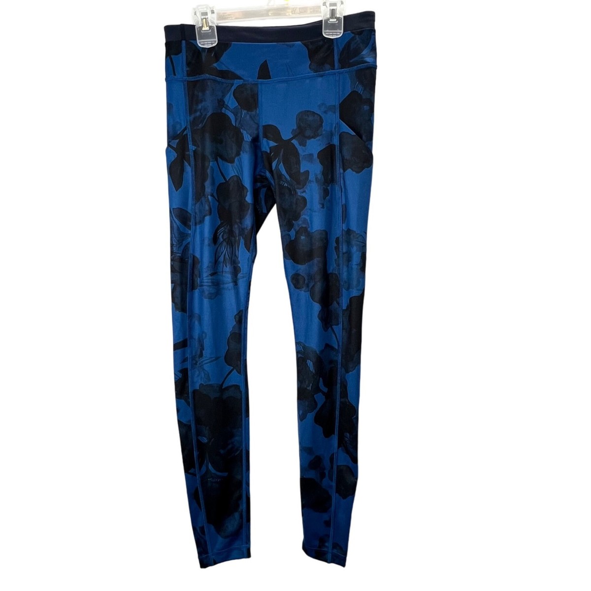 Lululemon Speed Tight II Leggings 6 Jumbo Inky Floral Blue