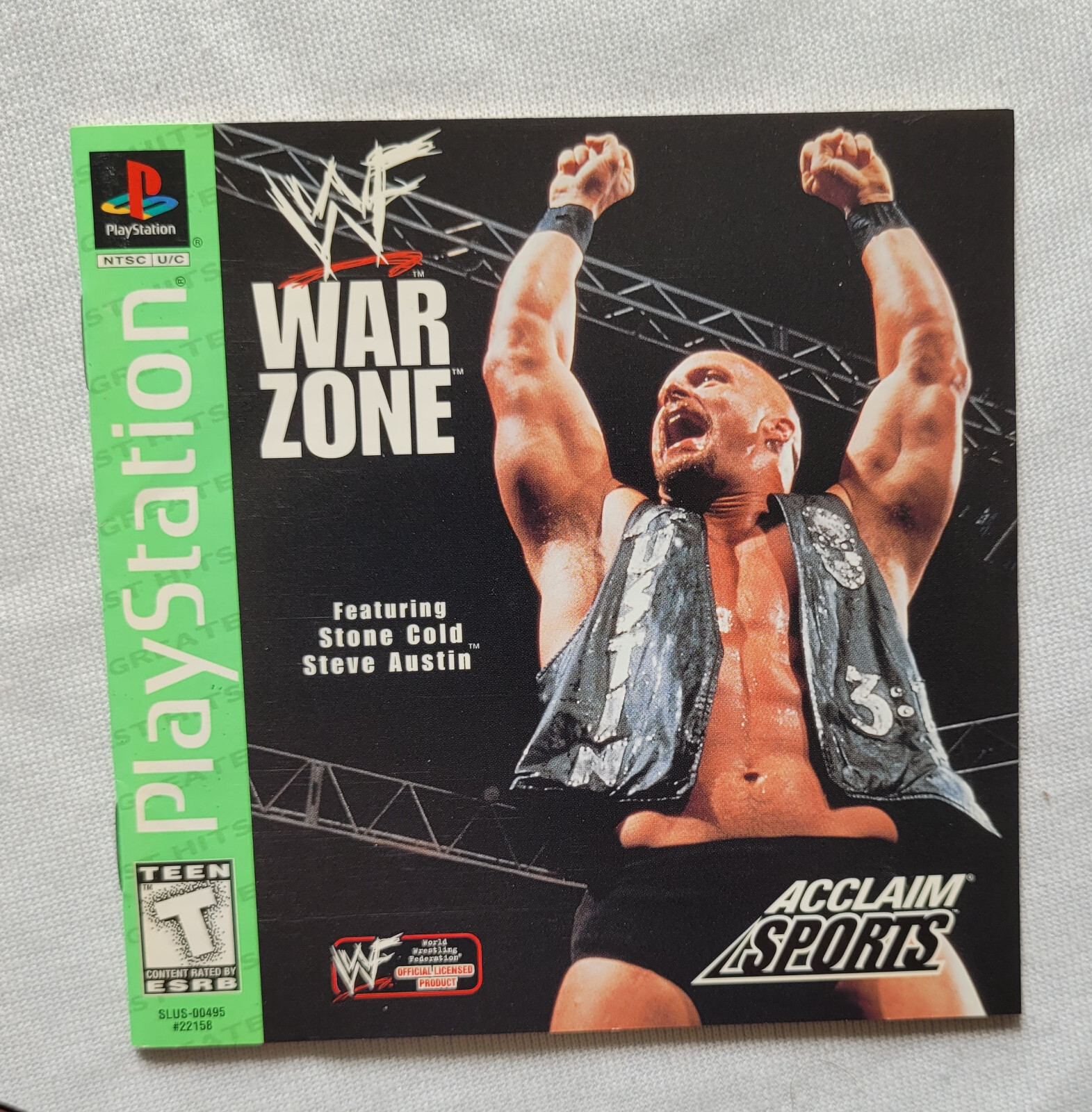 Ps1 Rocks WWF War Zone PS1 Sony PlayStation 1 Greatest Hits | Stone Cold Rock ...
