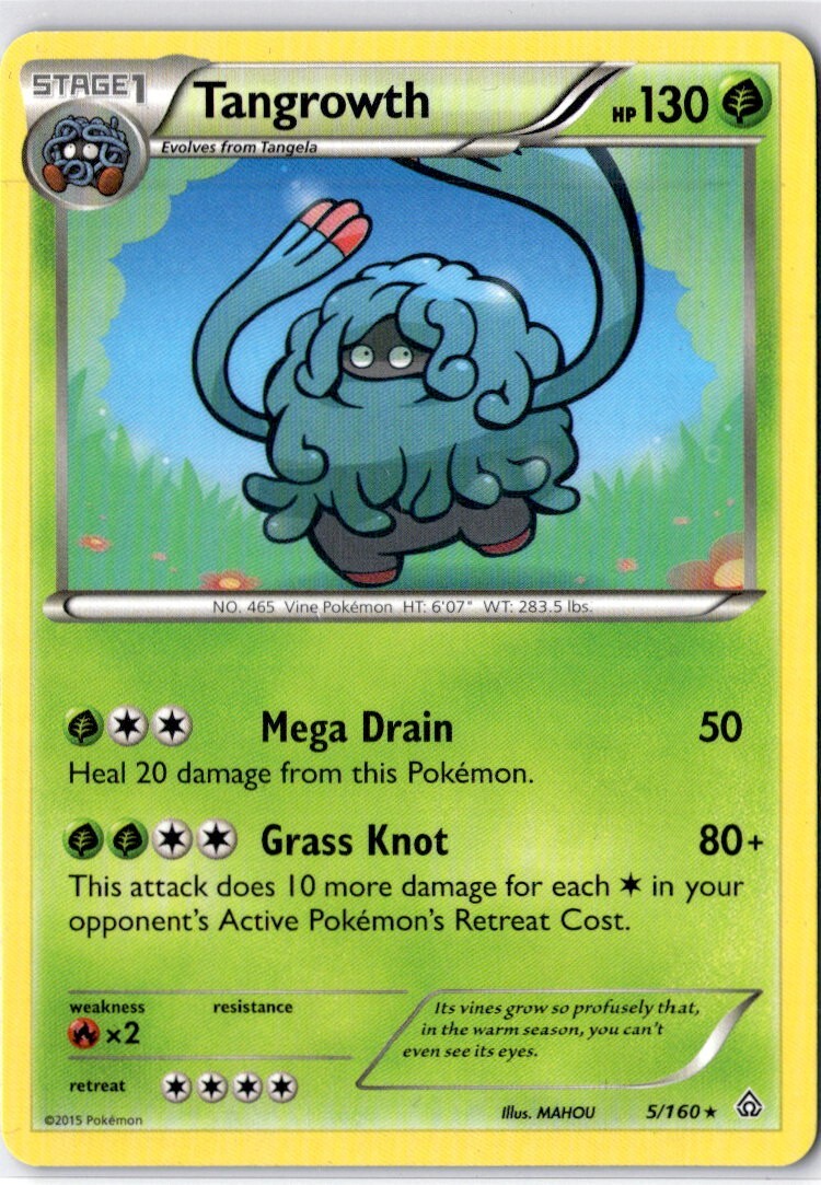 Pokemon Tangrowth 5/160 - Primal Clash - Rare Near Mint English