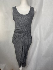 NWT Womens Vanity room Scrunch Dress Sleeveless Jersey Knit Gray Size Medium 