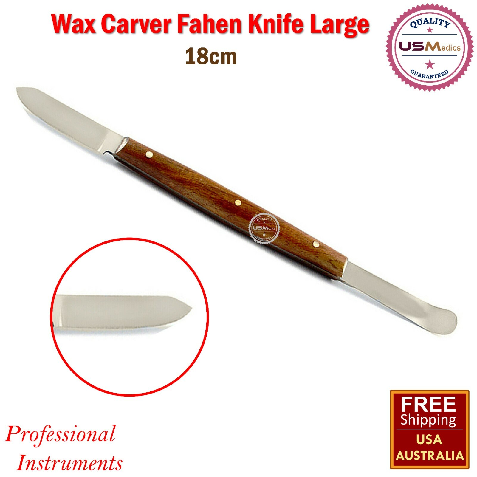 Dental Stock Knife Fahen Wax Carver Modeling Pottery Laboratory Knife