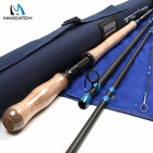 Canne Pêche à la Mouche 8/9WT 13FT 4PCS Spey Action Mi-Rapide Tube et pochette