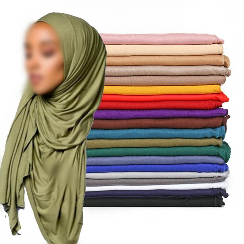 Fashion Muslim Stretch Jersey Scarf Shawls Hijab Scarves Shawls Turban 170*60cm