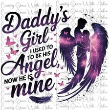 Sublimation Transfer Daddys Girl Ready To Press Paper Ink Heat Transfer