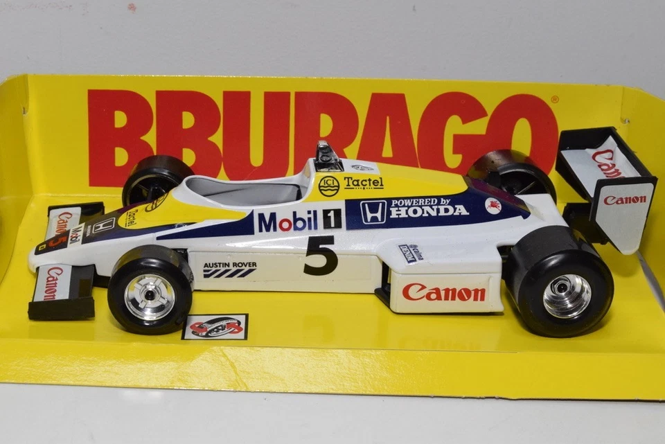 B70 1:24 BBURAGO BURAGO 6105 WILLIAMS FW08C TURBO RACING CAR HONDA MOBIL MIB - Immagine 3 di 4
