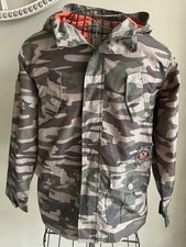Lucky Brand Unisex Kids Camouflage Zip Lightweight, Hooded Jacket Sz. Med