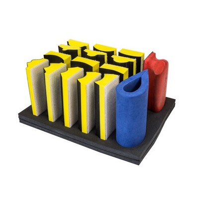 Nonpaint24 Konturen Schleifblock Schleifklotz Set Handblock Kantenschliff konkav
