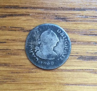 1788 Mo FM Mexico 1/2 Real Silver World Coin