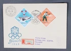MayfairStamps Hungary FDC 1968 Grenoble Olympics Dual First Day Cover aaw_71343