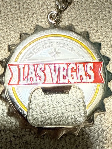 las vegas bottle opener shaped like a bottle cap - Picture 3 of 3