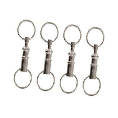 4x Pull Apart Schlüsselanhänger für Autoschlüssel Zubehör Geschenk Schnellverschluss Schlüsselanhänger