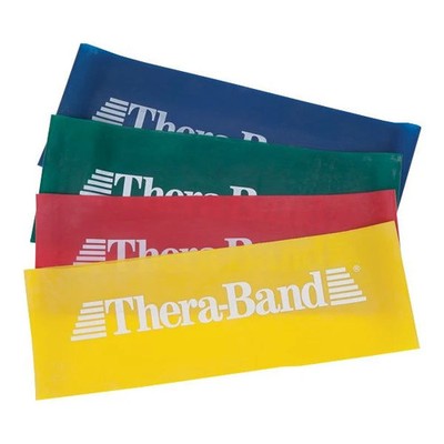 Theraband Resistance Band Loops Combo Pack 3 Green 3 Yellow 8in loops