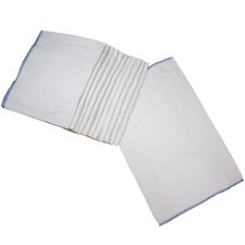 Osocozy Premium 100 Cotton Prefold Cloth Diapers Extra Thick 4X8x4 12 Pack