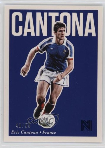 Eric Cantona [Blue] #64 2017 Panini Nobility card