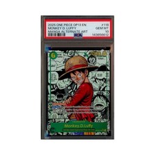 2025 One Piece OP13 EN Manga Alternate Art #118 Monkey D. Luffy PSA 10 GEM MINT