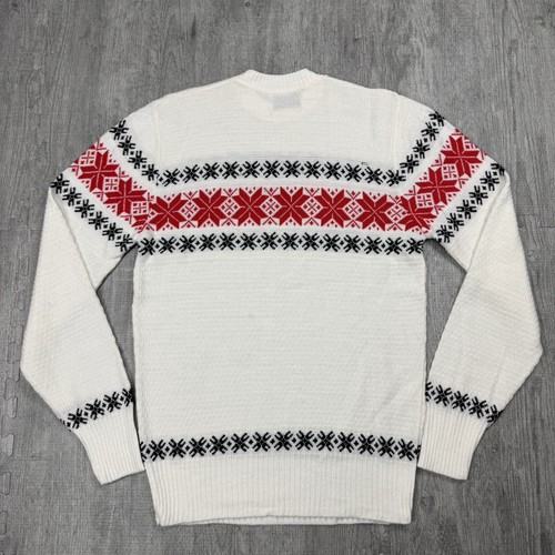 VINTAGE 60S GLENGARRY SPORTSWEAR ORLON ACRYLIC FAIR ISLE CHRISTMAS SWEATER MEN L - Picture 5 of 6