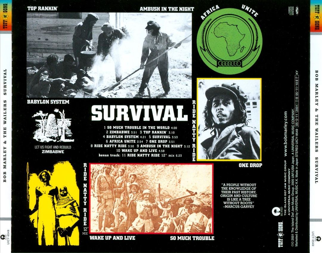 ボブ・マーリー＆ザ・ウェイラーズ [サヴァイヴァル＋１] Survival by Marley, Bob & Wailers (CD, 2001) for sale online