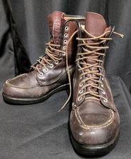 Wolverine Moc Toe Vintage Antique Boots For Decor Or Repair Men's Size 6 Or 7