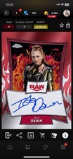 Topps Slam WWE 2025 Chrome Red Brand Signature - Isla Dawn 5cc LEGENDARY