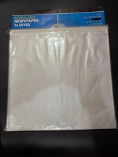 25 NEWSPAPER COLLECTOR STORAGE RESEALABLE BAGS SLEEVES ARCHIVAL SAFE