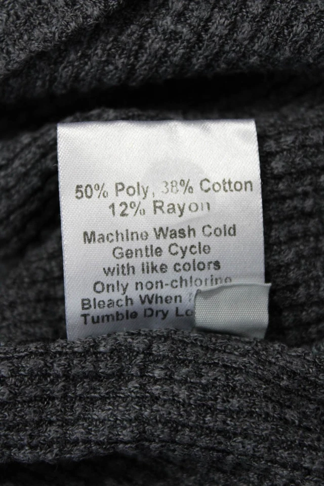 Suéter Pullover Wilt Para Mujer Cuello en V Manga Larga Gris Oscuro Talla L Foto 4 de 4