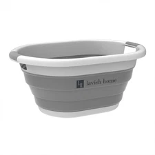 Trademark Home Collection 75-CMP1062 Outdoors Collapsible Wash Basin, Dish Tu...