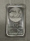 5 oz. SilverTowne Silver Bar - Trademark Prospector Design - 999 Fine