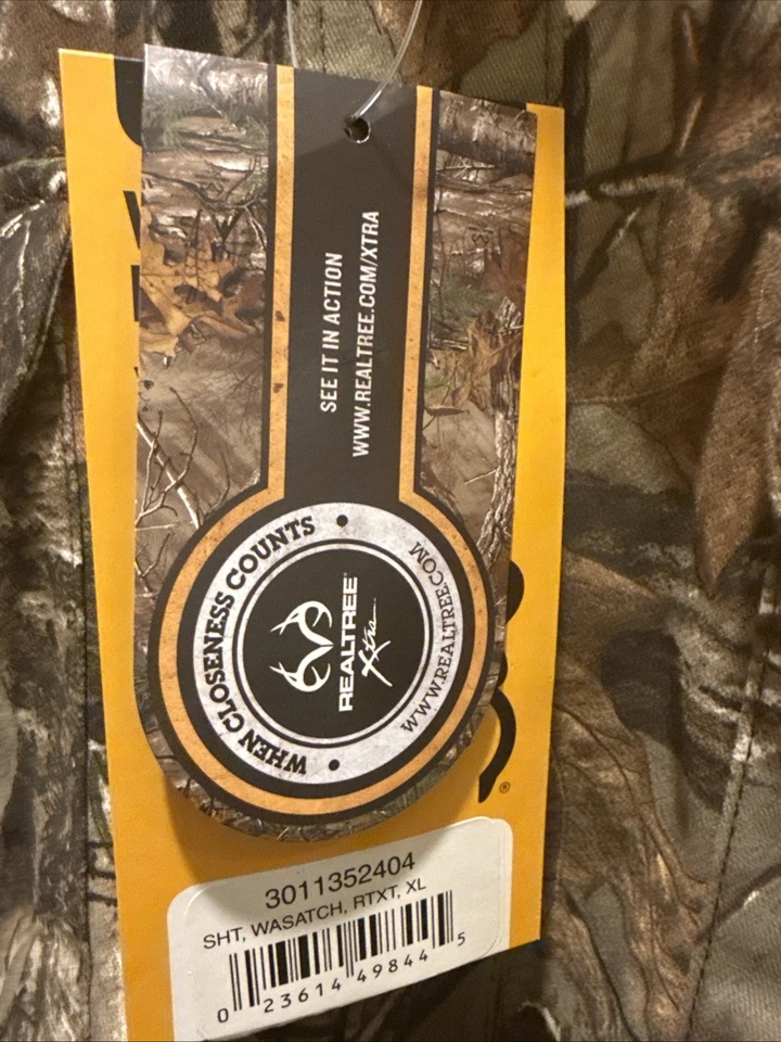 Browning Men’s XL Camo Button Down Shirt - Image 2 of 4