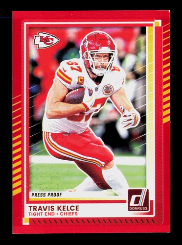 Travis Kelce [Press Proof Red] #191 2025 Panini Donruss card