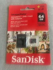 san disk microsdxc uhs-1 card with adaptor 64gb