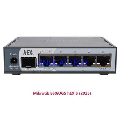 Mikrotik E60iUGS HEX S (2025) Router RB760iGS Upgraded ROS Soft Router