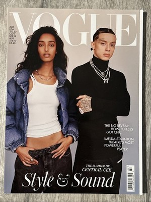British Vogue Magazine July 2024 Central Cee & Mona Tougaard