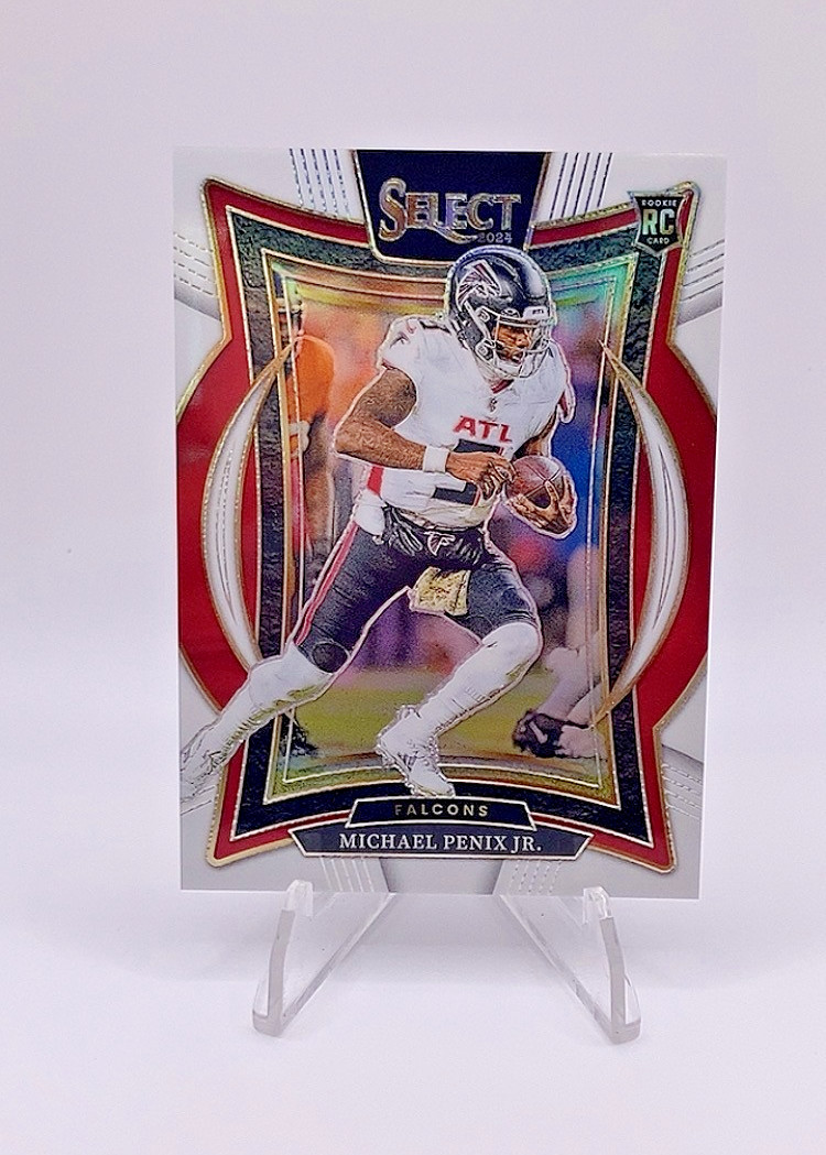 2024 Panini Select - Concourse Michael Penix Jr. #80 White Prizm /35 (RC)