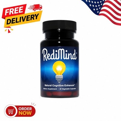 RediMind Natural Cognitive Support Supplement 30 Caps   Focus & Memory Formula