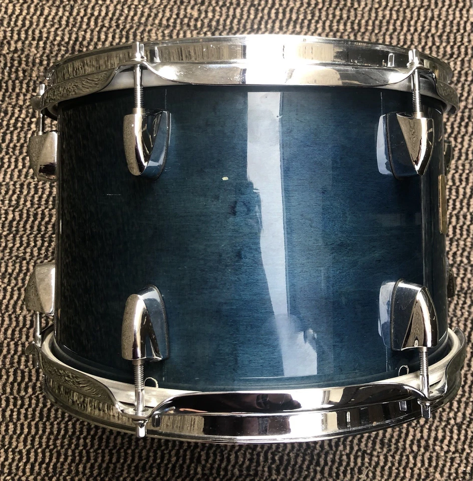Yamaha 12x8 Maple Custom Absolute Tom Sea Blue Maple 1st Gen Made In Japan - Image 4 of 4