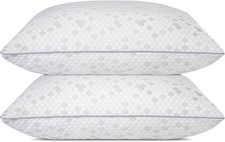 Shredded Memory Foam Pillows Medium Firm Standard Size Pillows 2 PackCouples ...