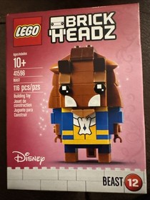 LEGO BRICKHEADZ 41595 41596 Disney Belle & Beast. New. Sealed.
