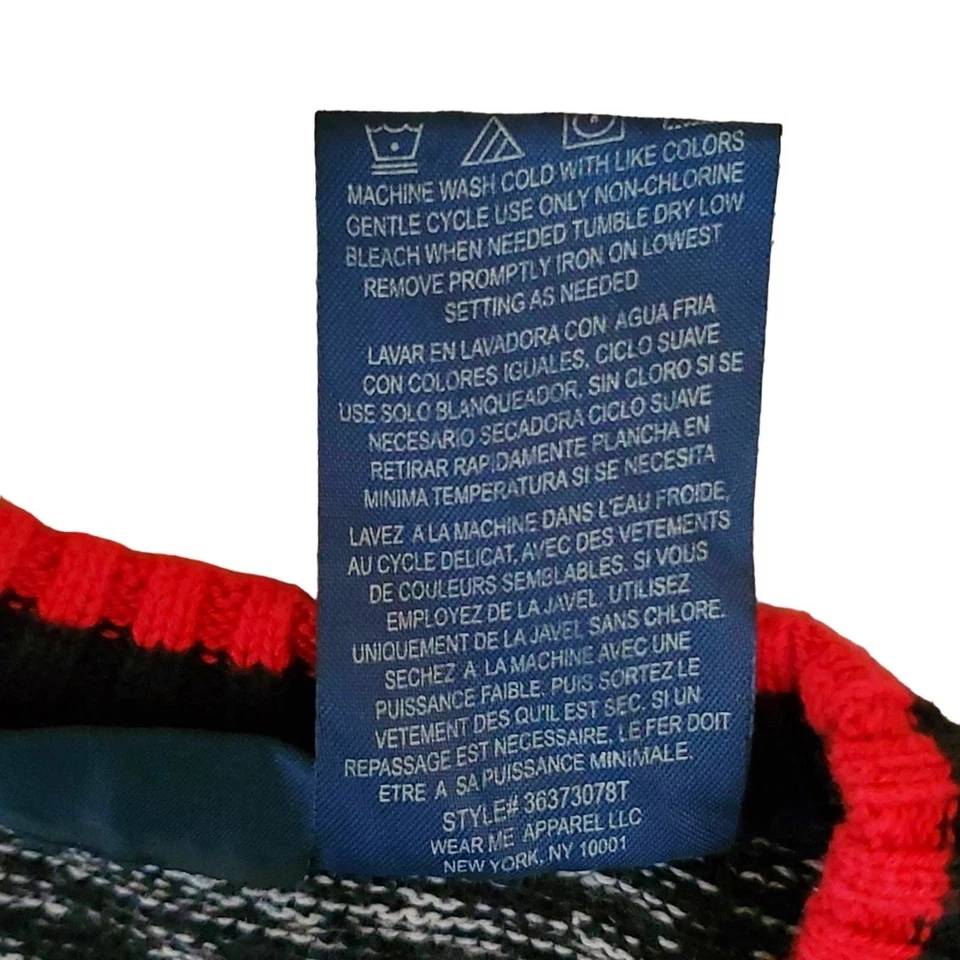 EE. UU. POLO ASSN. Chaleco Suéter Cuello en V Negro y Rojo TALLA: 24M Foto 4 de 4