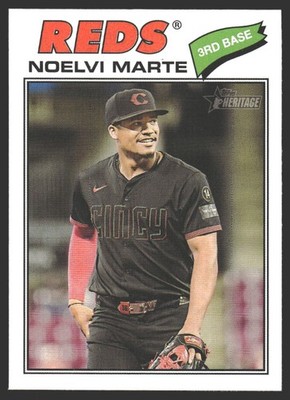 Noelvi Marte #100 2026 Topps Heritage Cincinnati Reds