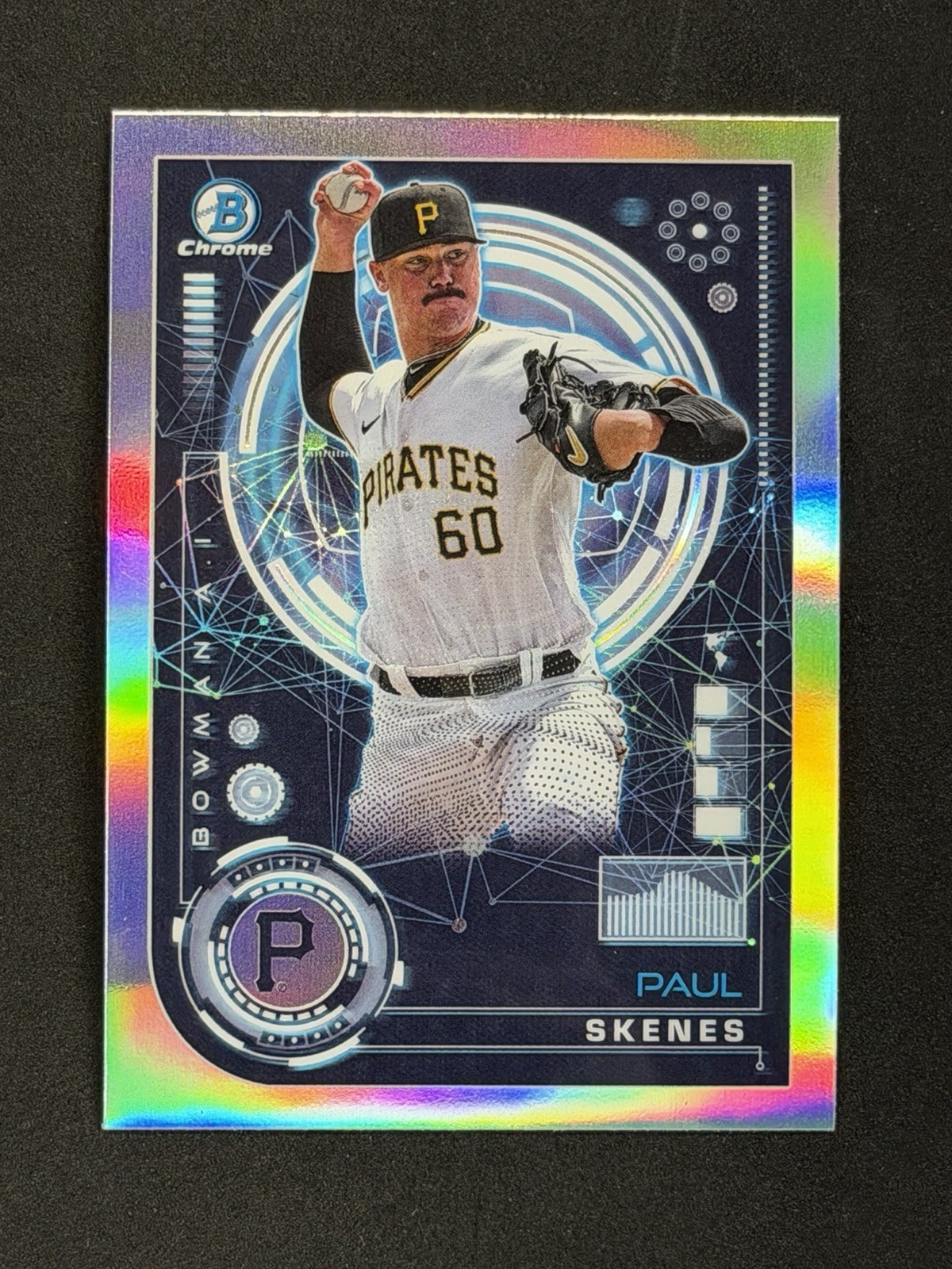 Topps 2024 Bowman Chrome Bowman Ai Rookie Insert Paul Skenes #BAI-15 Pirates